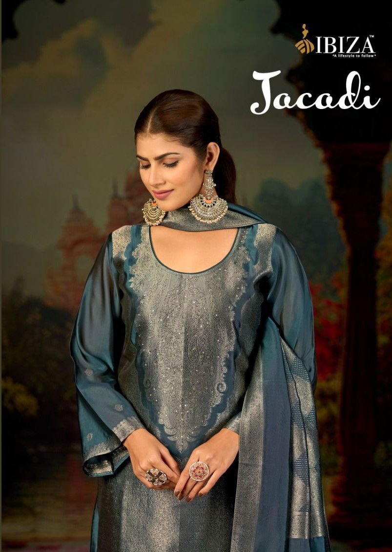 Ibiza Jacadi Banglory Silk With Handwork Salwar Kameez Collection Wholesale