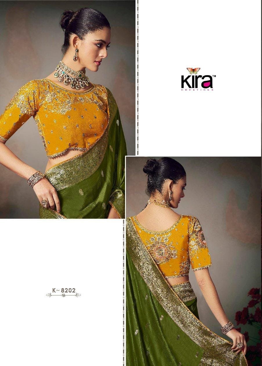 Kira Kamini Silk Beautiful Lace Border & Piping Saree Collection Wholesale 6 Stylish Kira Kamini Silk Beautiful Lace Border & Piping Saree Collection Wholesale 2026