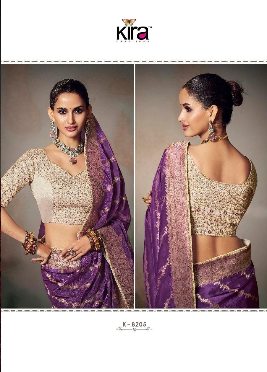 Kira Kamini Silk Beautiful Lace Border & Piping Saree Collection Wholesale 14 Stylish Kira Kamini Silk Beautiful Lace Border & Piping Saree Collection Wholesale 2026