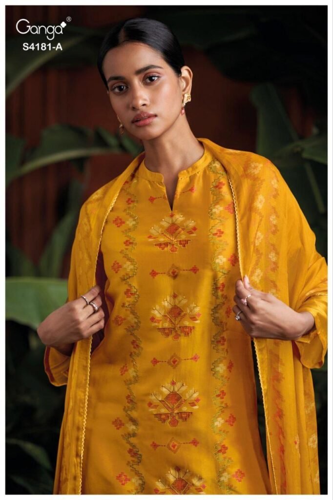 Launching Ganga Prielle 4181 Bemberg Silk Printed Embroidery Salwar Kameez Wholesale 2026 3 Launching Ganga Prielle 4181 Bemberg Silk Printed Embroidery Salwar Kameez Wholesale 2026