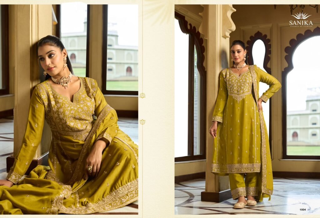 Stylish Sanika Aarini Chinon Silk Heavy Embroidery Top Plazzo Pant With Dupatta Wholesale 2026 4 Stylish Sanika Aarini Chinon Silk Heavy Embroidery Top Plazzo Pant With Dupatta Wholesale 2026
