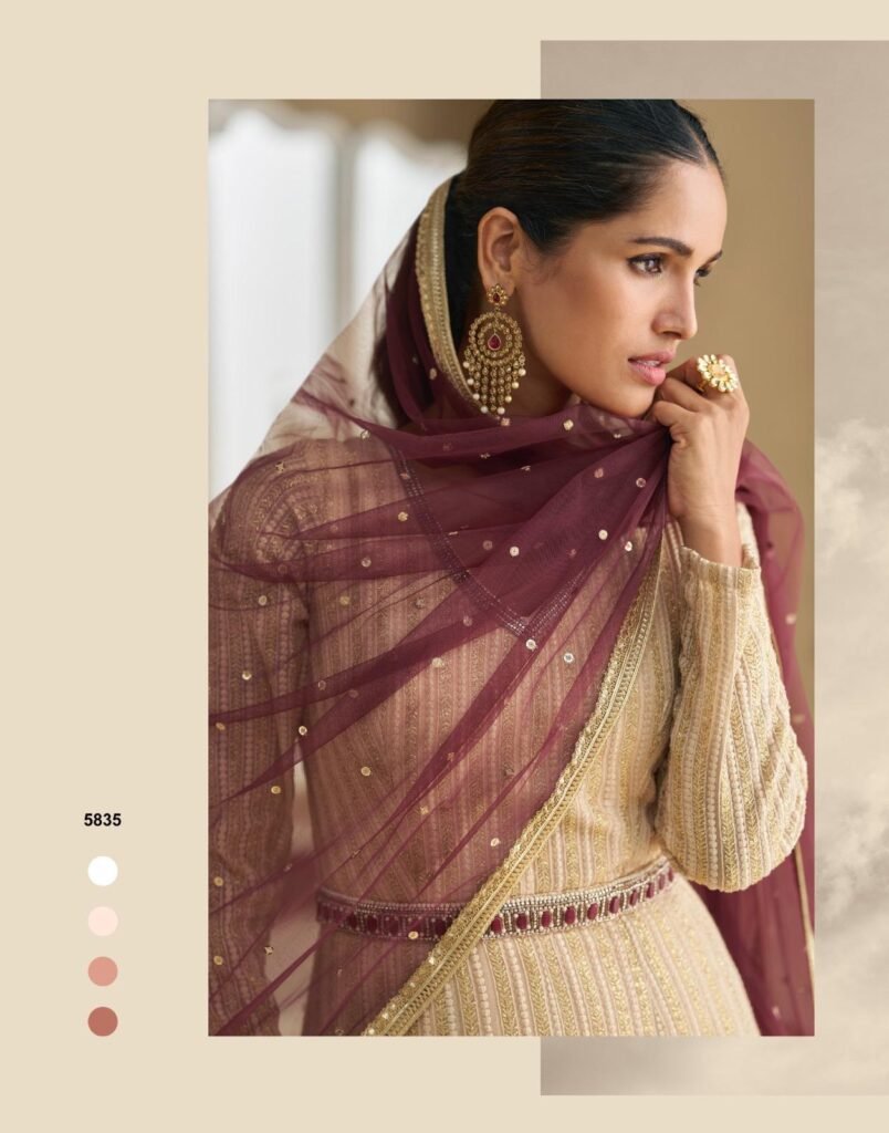 Buy Sayuri Dawat Georgette With Embroidered Gown And Dupatta Collection Wholesale 2026