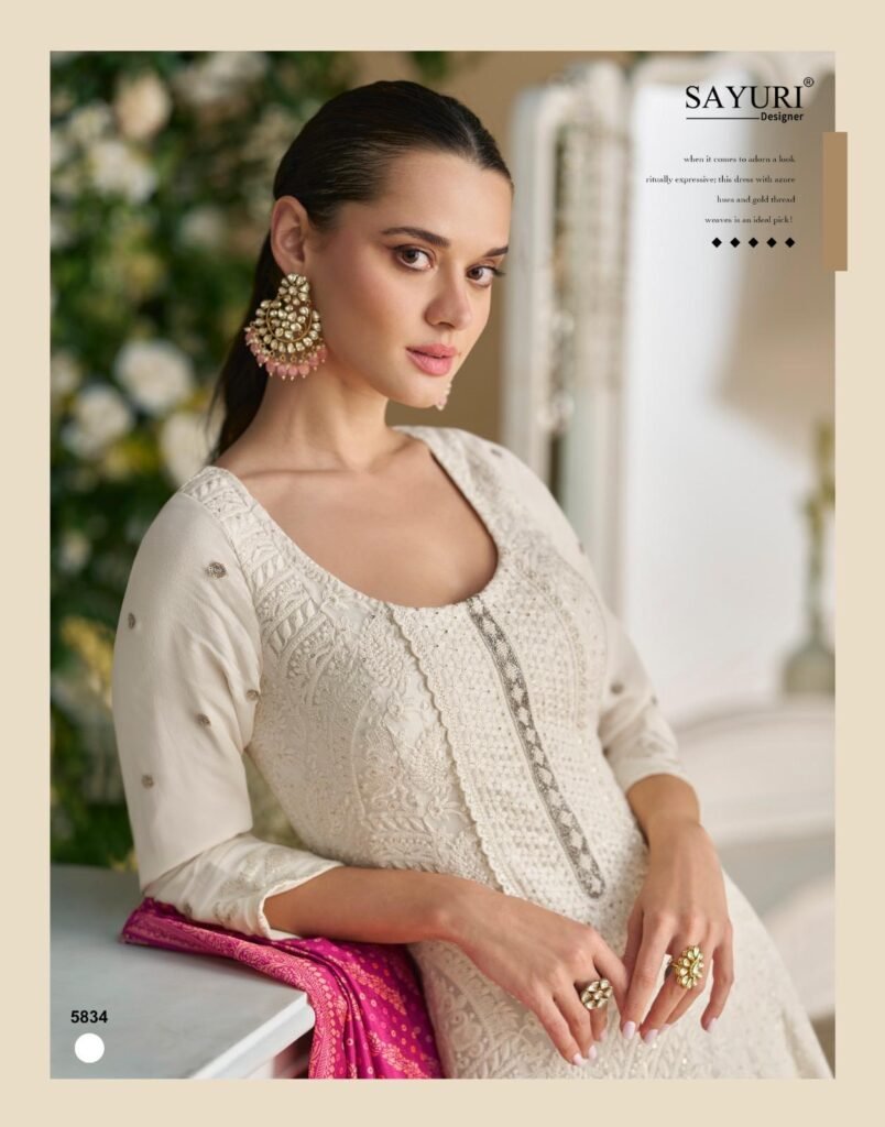 Buy Sayuri Dawat Georgette With Embroidered Gown And Dupatta Collection Wholesale 2026