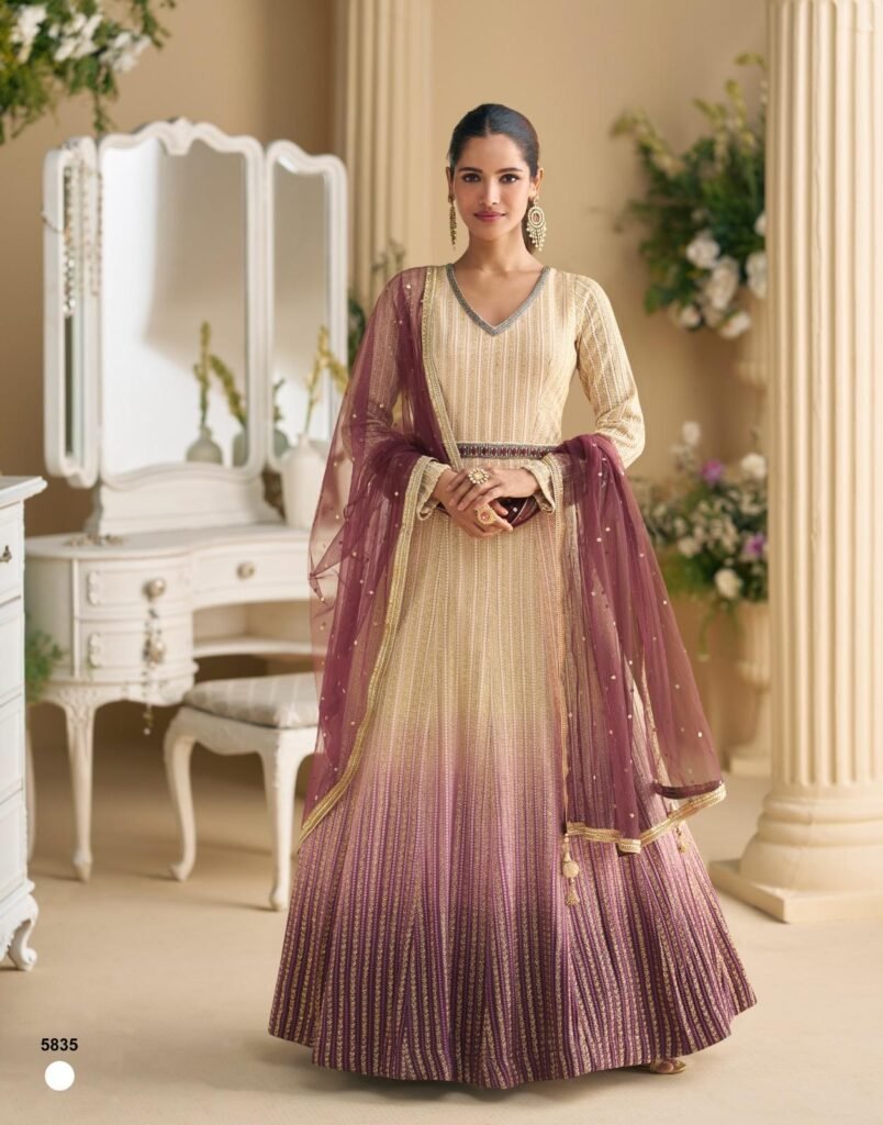 Buy Sayuri Dawat Georgette With Embroidered Gown And Dupatta Collection Wholesale 2026