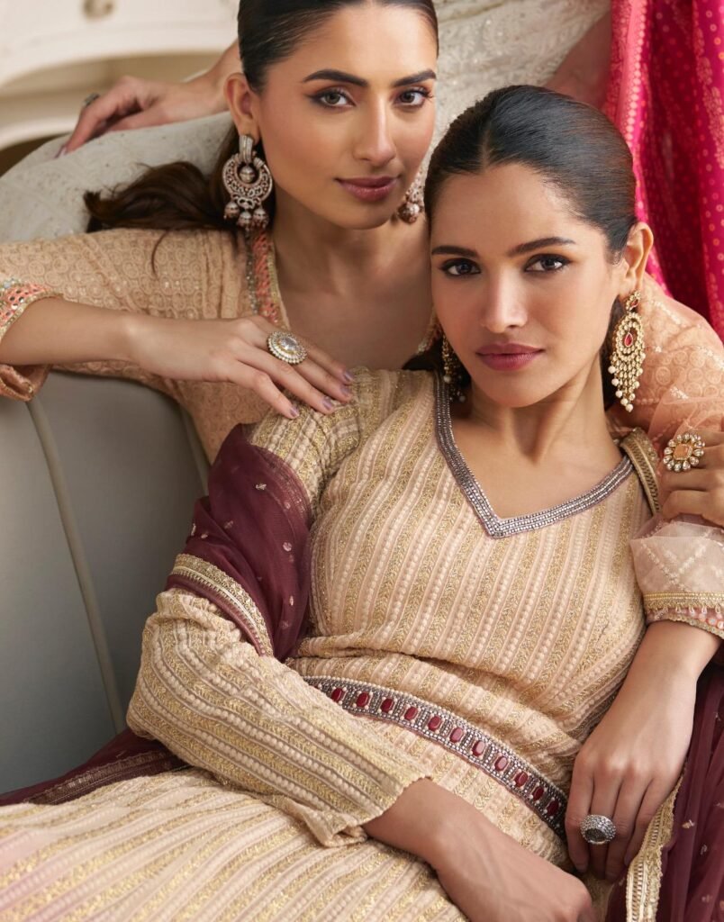 Buy Sayuri Dawat Georgette With Embroidered Gown And Dupatta Collection Wholesale 2026