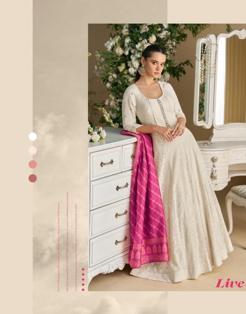 Buy Sayuri Dawat Georgette With Embroidered Gown And Dupatta Collection Wholesale 2026