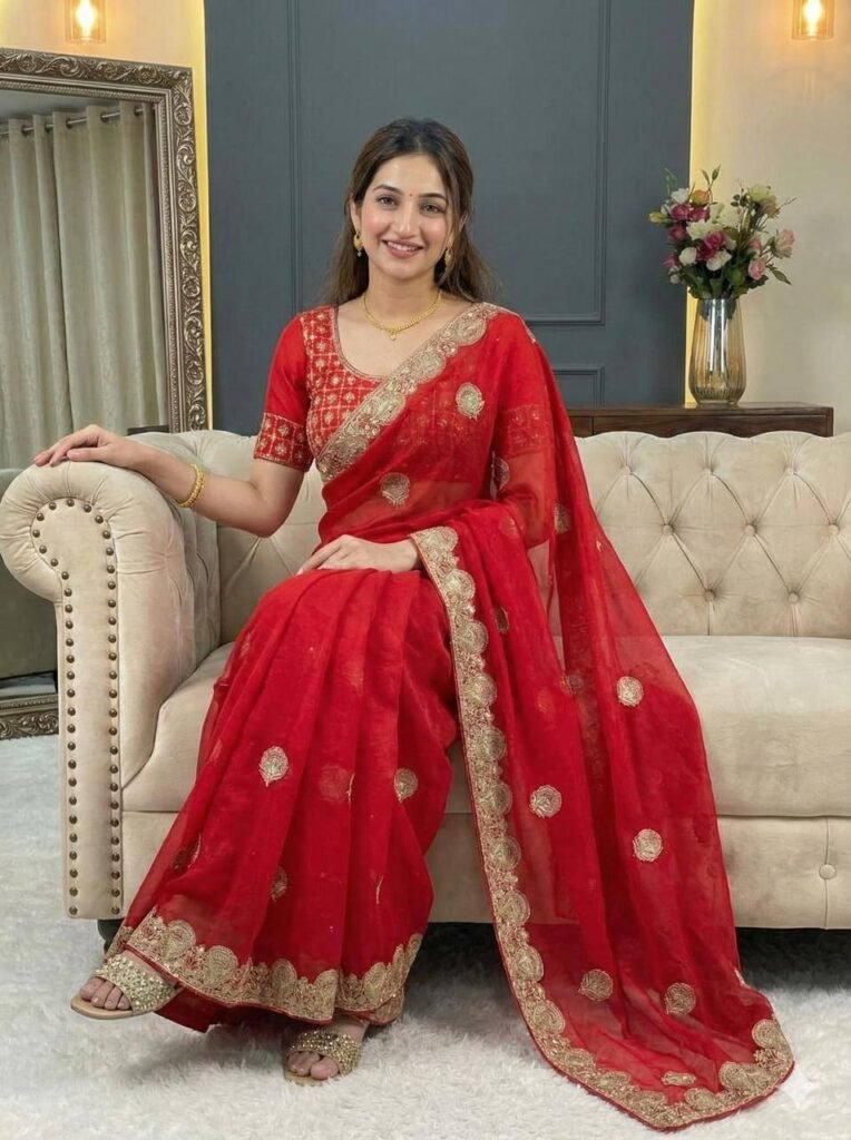Buy Bt 442 Beautiful Fandy Satin Silk Embroidered Saree Collection Wholesale 2026
