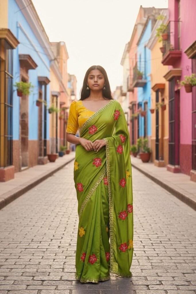 Stylish Bt 1305 B Viscose Rangoli Floral Embroidery Worked Fancy Saree Collection Wholesale 2026 4 Stylish Bt 1305 B Viscose Rangoli Floral Embroidery Worked Fancy Saree Collection Wholesale 2026