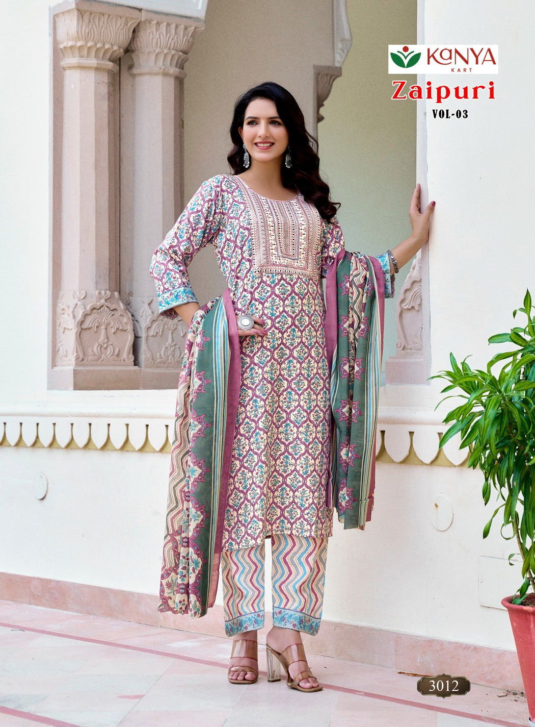 De Zaipuri Vol 3 Two Tone Cotton Embroidered Kurti WIth Bottom Dupatta Wholesale 5 Buy De Zaipuri Vol 3 Two Tone Cotton Embroidered Kurti WIth Bottom Dupatta Wholesale 2026