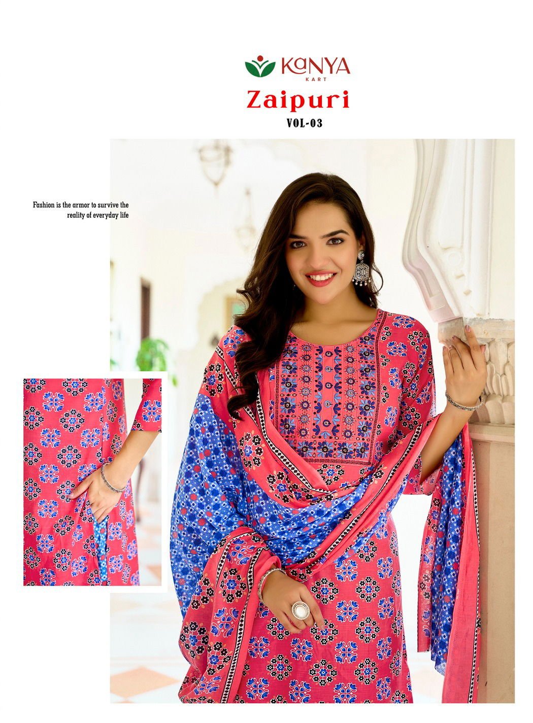 De Zaipuri Vol 3 Two Tone Cotton Embroidered Kurti WIth Bottom Dupatta Wholesale 6 Buy De Zaipuri Vol 3 Two Tone Cotton Embroidered Kurti WIth Bottom Dupatta Wholesale 2026