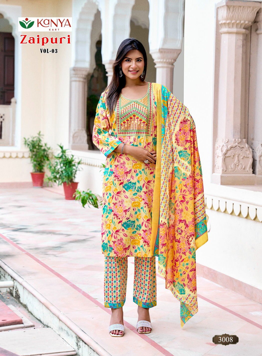 De Zaipuri Vol 3 Two Tone Cotton Embroidered Kurti WIth Bottom Dupatta Wholesale 12 Buy De Zaipuri Vol 3 Two Tone Cotton Embroidered Kurti WIth Bottom Dupatta Wholesale 2026