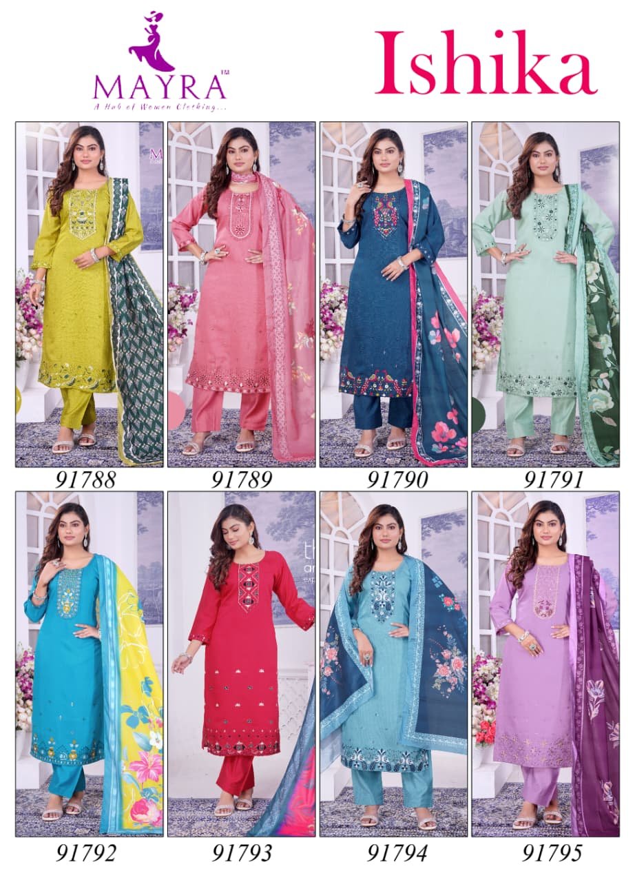 De Ishika Berlin Silk With Sequince Embroidery Worked Kurti With Bottom Dupatta Wholesale 14 Latest De Ishika Berlin Silk With Sequince Embroidery Worked Kurti With Bottom Dupatta Wholesale 2026