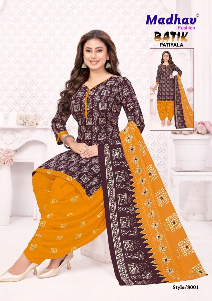 Beautiful Madhav Batik Patiyala Vol 8 Cotton Printed Dress Material Collection Wholesale 2026 2 Beautiful Madhav Batik Patiyala Vol 8 Cotton Printed Dress Material Collection Wholesale 2026