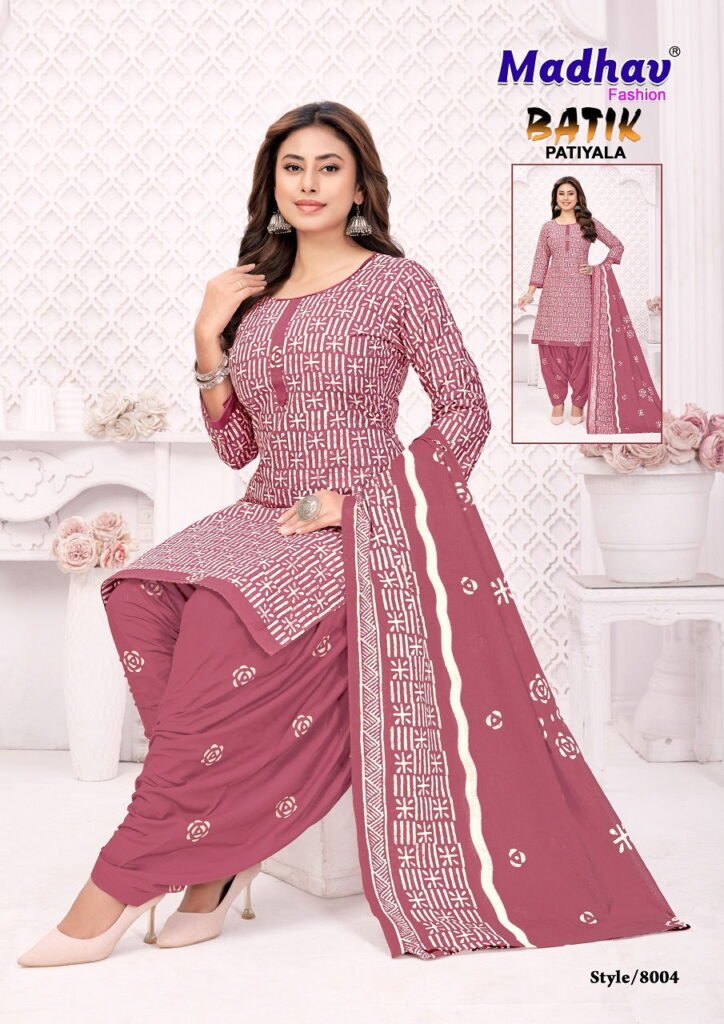 Beautiful Madhav Batik Patiyala Vol 8 Cotton Printed Dress Material Collection Wholesale 2026 5 Beautiful Madhav Batik Patiyala Vol 8 Cotton Printed Dress Material Collection Wholesale 2026