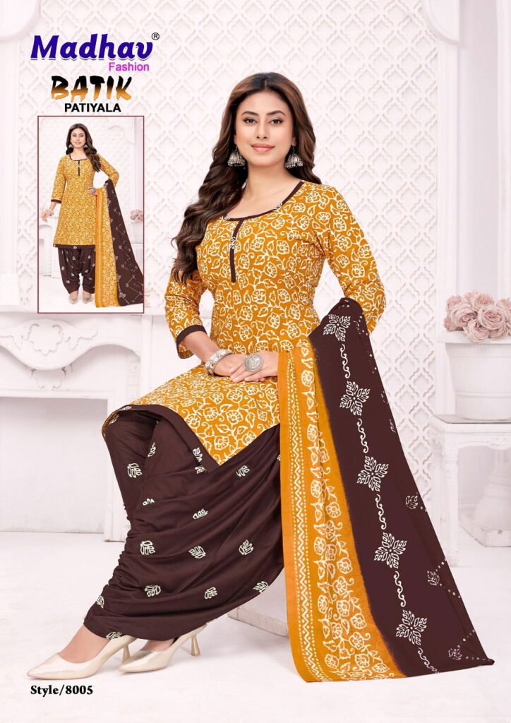 Beautiful Madhav Batik Patiyala Vol 8 Cotton Printed Dress Material Collection Wholesale 2026 6 Beautiful Madhav Batik Patiyala Vol 8 Cotton Printed Dress Material Collection Wholesale 2026