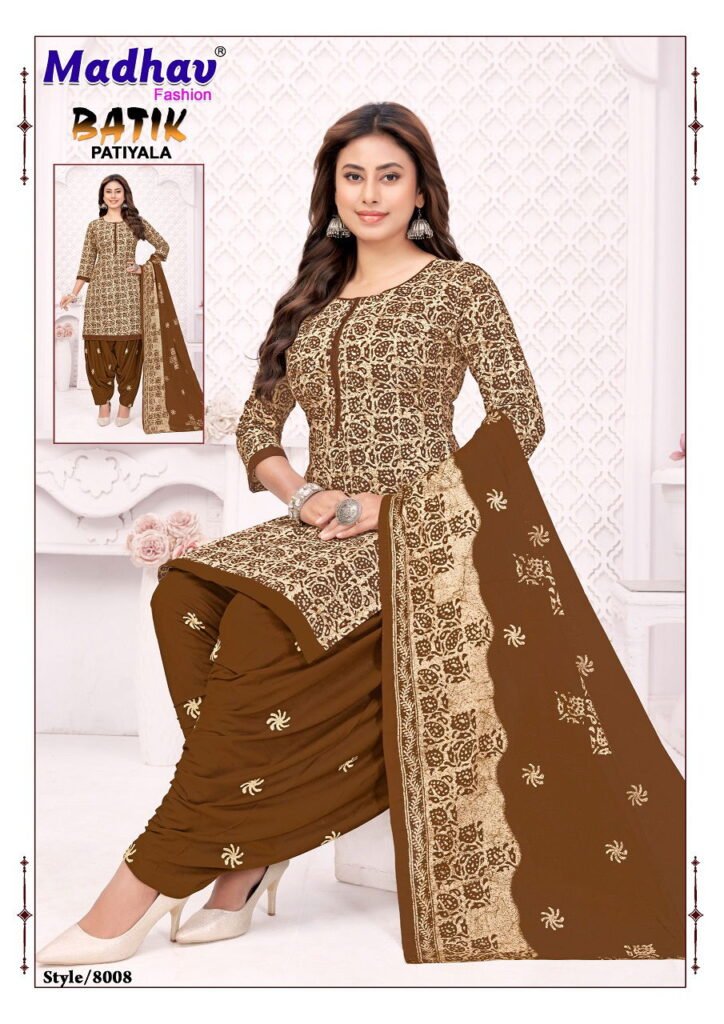 Beautiful Madhav Batik Patiyala Vol 8 Cotton Printed Dress Material Collection Wholesale 2026 9 Beautiful Madhav Batik Patiyala Vol 8 Cotton Printed Dress Material Collection Wholesale 2026