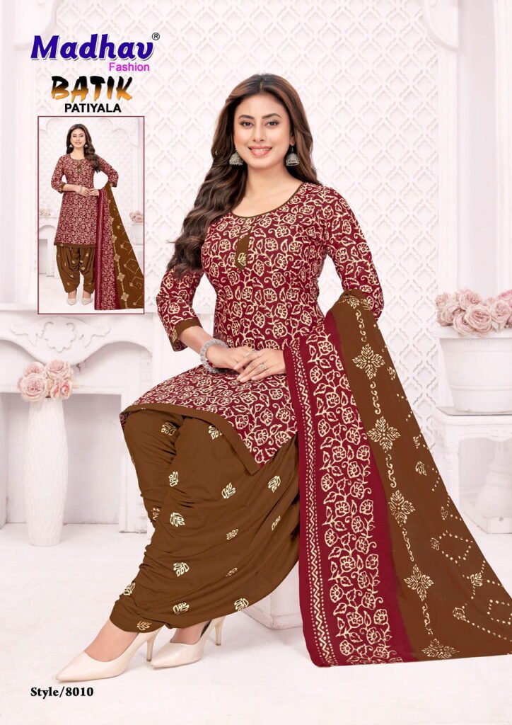 Beautiful Madhav Batik Patiyala Vol 8 Cotton Printed Dress Material Collection Wholesale 2026 11 Beautiful Madhav Batik Patiyala Vol 8 Cotton Printed Dress Material Collection Wholesale 2026