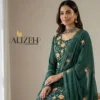Alizeh 7054 To 7057 Georgette With Embroidered Work Kurti Pant And Dupatta Wholesale