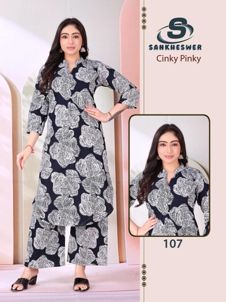 Latest Sankheswer Cinky Pinky Cotton Flex Casual Wear Top And Bottom Collection Wholesale 2026 4 Latest Sankheswer Cinky Pinky Cotton Flex Casual Wear Top And Bottom Collection Wholesale 2026
