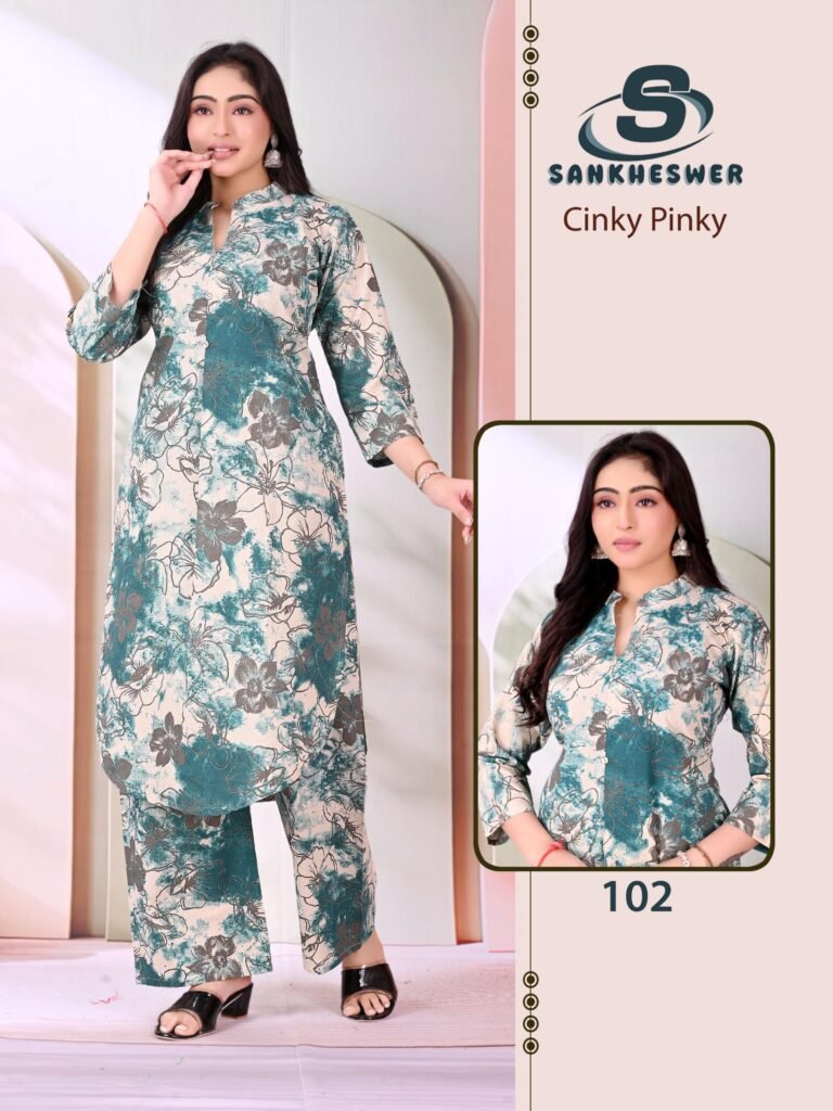Latest Sankheswer Cinky Pinky Cotton Flex Casual Wear Top And Bottom Collection Wholesale 2026 7 Latest Sankheswer Cinky Pinky Cotton Flex Casual Wear Top And Bottom Collection Wholesale 2026