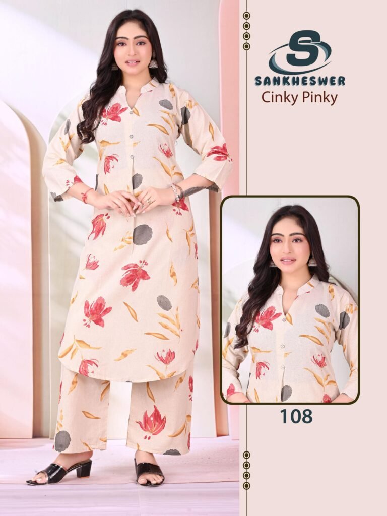 Latest Sankheswer Cinky Pinky Cotton Flex Casual Wear Top And Bottom Collection Wholesale 2026 6 Latest Sankheswer Cinky Pinky Cotton Flex Casual Wear Top And Bottom Collection Wholesale 2026