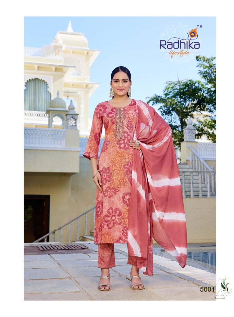 Buy Radhika Siri Vol 5 Rayon Foil Printed Kurti Pant And Dupatta Collection Wholesale 2026 4 Buy Radhika Siri Vol 5 Rayon Foil Printed Kurti Pant And Dupatta Collection Wholesale 2026