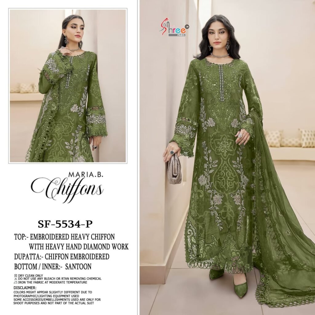 Stylish Shree Sf 5534 Vol 3 Chiffon With Embroidery Pakistani Salwar Kameez Wholesale 2026 4 Stylish Shree Sf 5534 Vol 3 Chiffon With Embroidery Pakistani Salwar Kameez Wholesale 2026