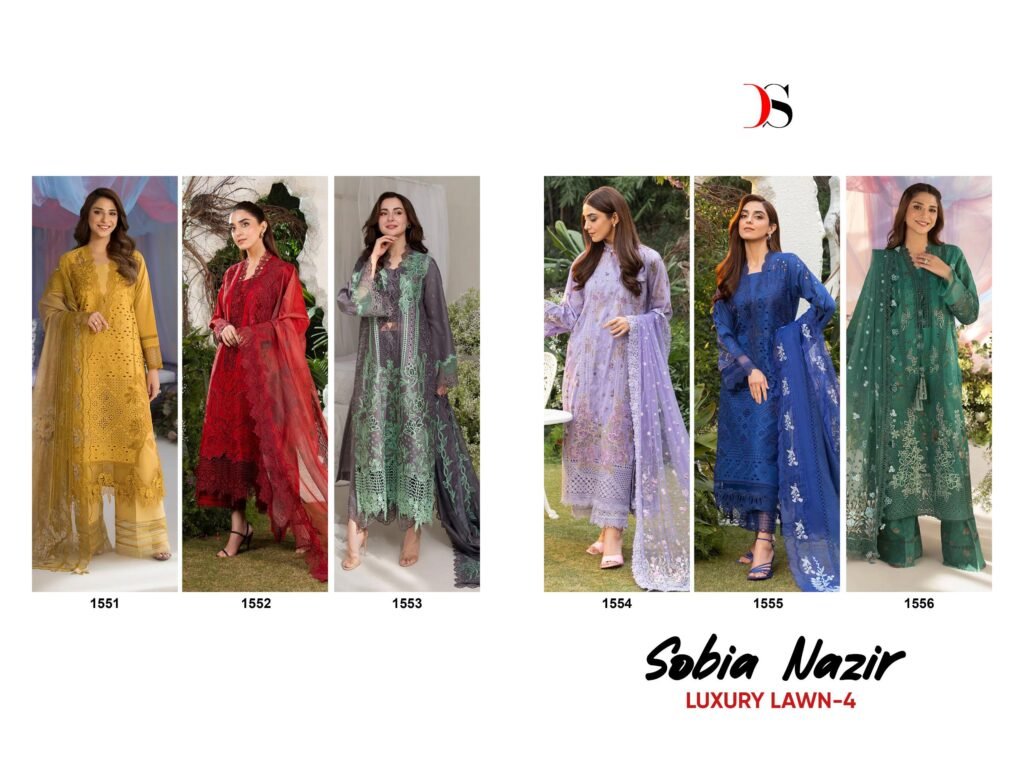Beautiful Deepsy Sobia Nazir Lawn Vol 4 Cotton Embroidery Pakistani Salwar Kameez Wholesale 2026