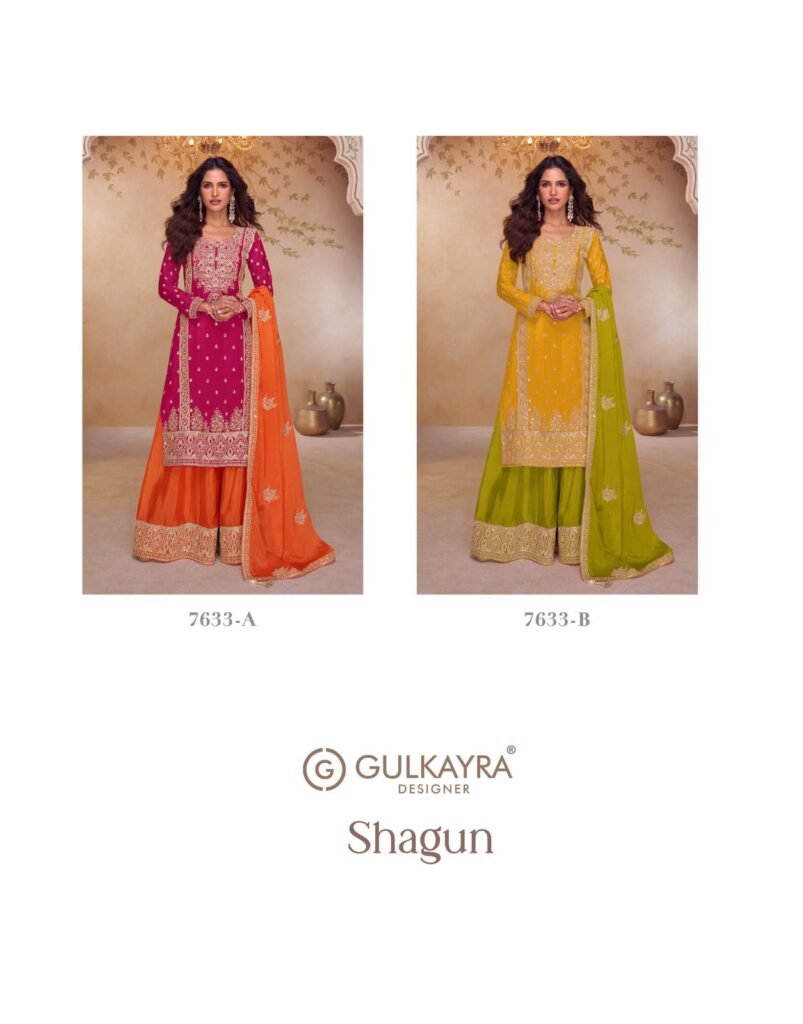 Beautiful Gulkayra Shagun Chinon With Embroidery Work Salwar Kameez Wholesale 2026 4 Beautiful Gulkayra Shagun Chinon With Embroidery Work Salwar Kameez Wholesale 2026