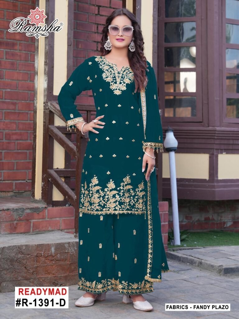 Beautiful Ramsha R 1391 A To D Fandy With Embroidery Work Pakistani Salwar Kameez Wholesale 2026
