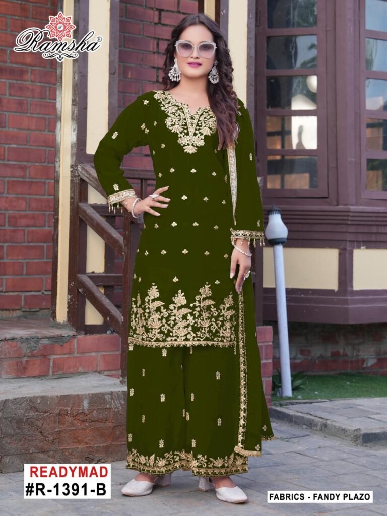 Beautiful Ramsha R 1391 A To D Fandy With Embroidery Work Pakistani Salwar Kameez Wholesale 2026