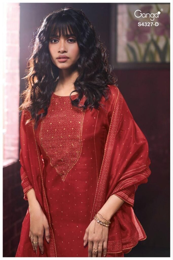 Latest Ganga Leshya 4327 Bemberg Silk Printed Embroidery Salwar Kameez Wholesale 2026