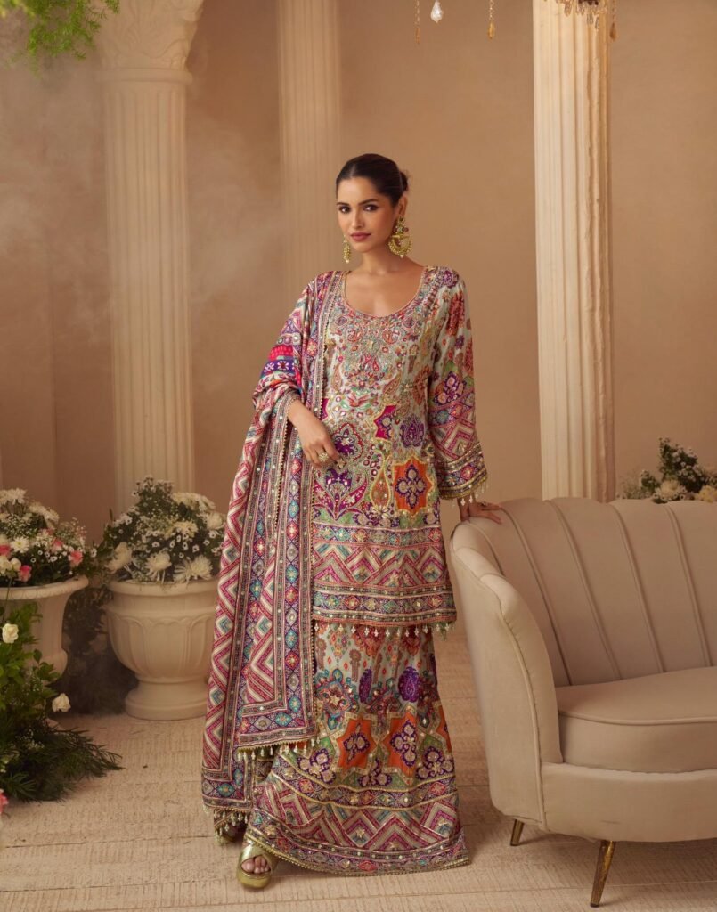 Buy Sayuri Sarthi Crepe Silk Printed Handwork Salwar Kameez Collection Wholesale 2026