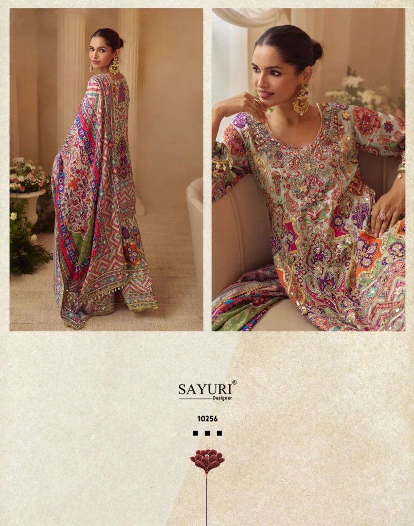 Buy Sayuri Sarthi Crepe Silk Printed Handwork Salwar Kameez Collection Wholesale 2026