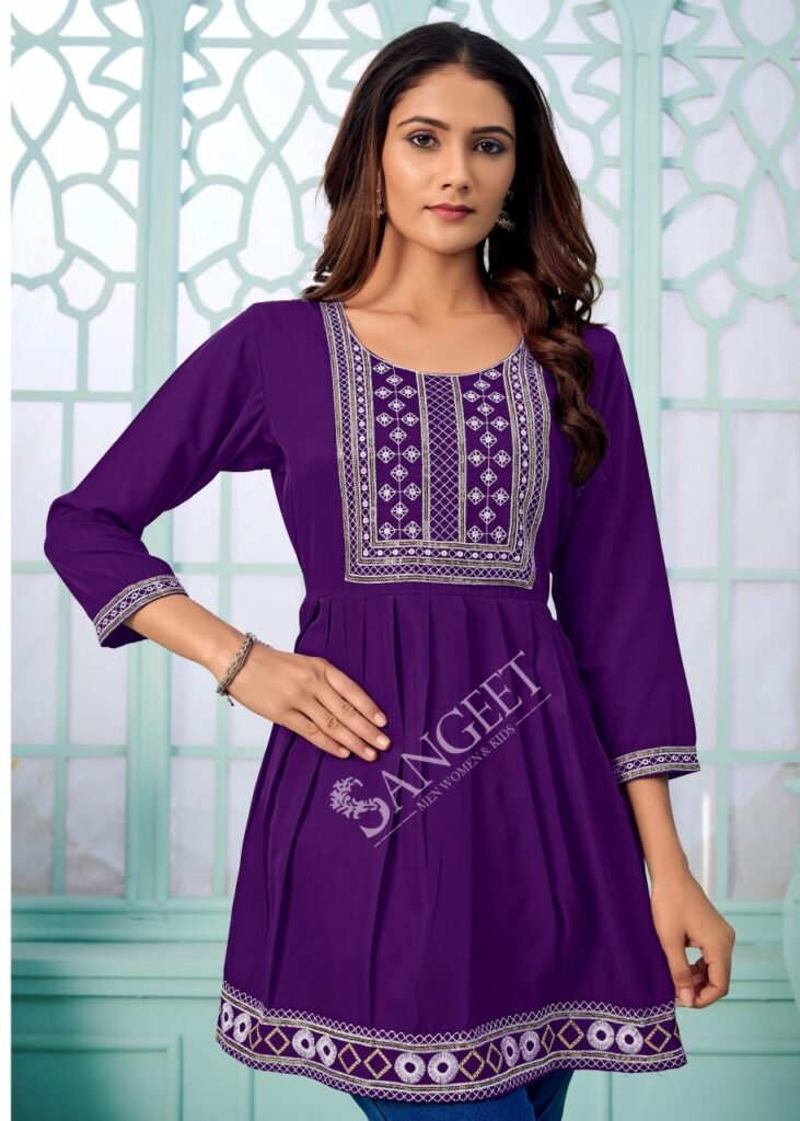 Launching Sangeet Aashini Vol 3 Rayon With Embroidery Work Top Collection Wholesale 2026 10 Launching Sangeet Aashini Vol 3 Rayon With Embroidery Work Top Collection Wholesale 2026