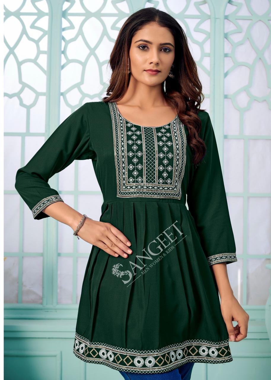 Sangeet Aashini Vol 3 Rayon With Embroidery Work Top Collection Wholesale 15 Launching Sangeet Aashini Vol 3 Rayon With Embroidery Work Top Collection Wholesale 2026