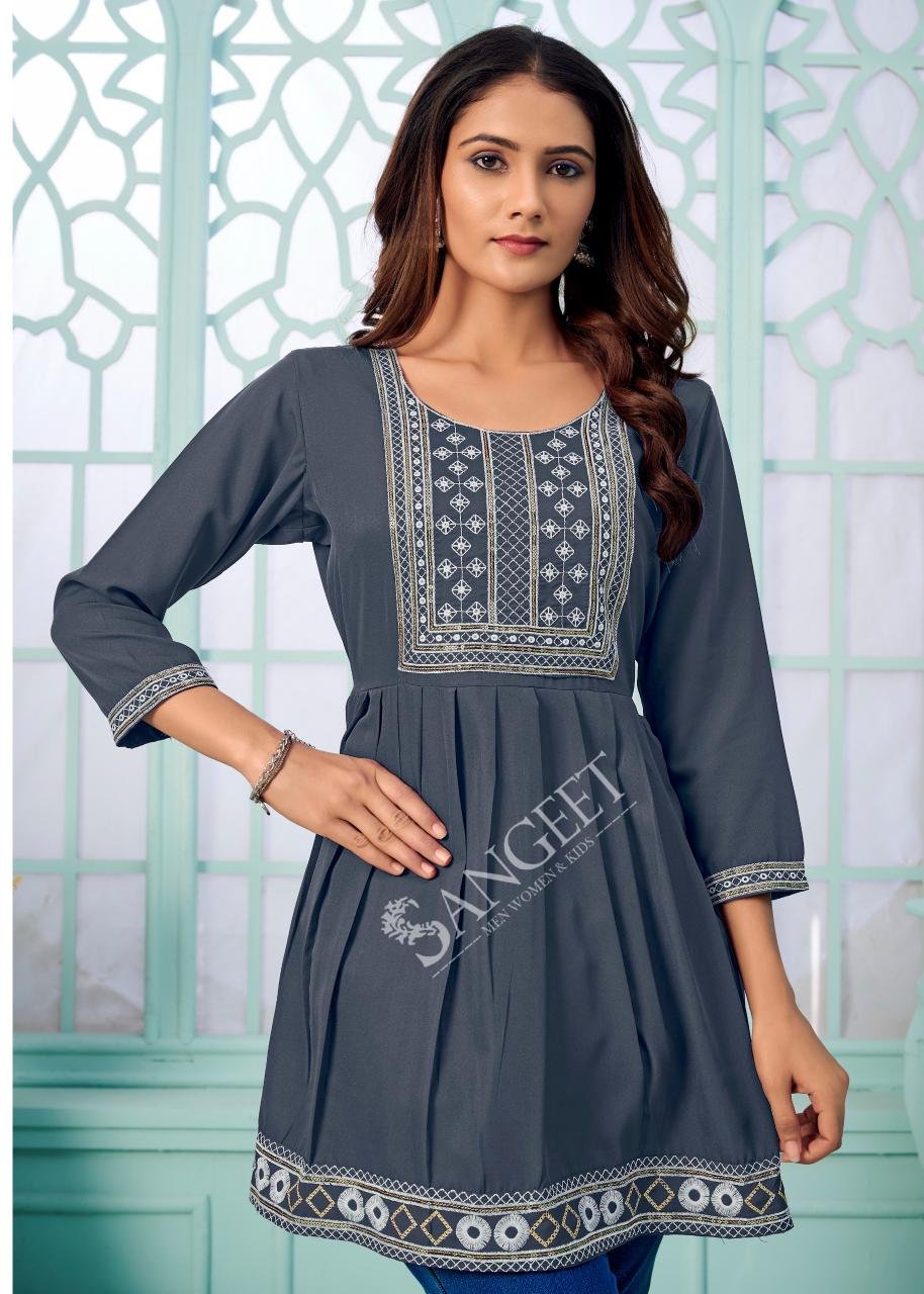 Sangeet Aashini Vol 3 Rayon With Embroidery Work Top Collection Wholesale 18 Launching Sangeet Aashini Vol 3 Rayon With Embroidery Work Top Collection Wholesale 2026