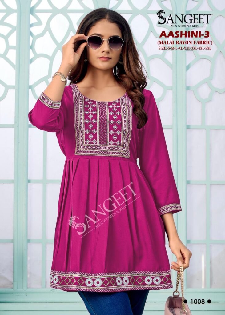 Launching Sangeet Aashini Vol 3 Rayon With Embroidery Work Top Collection Wholesale 2026 18 Launching Sangeet Aashini Vol 3 Rayon With Embroidery Work Top Collection Wholesale 2026