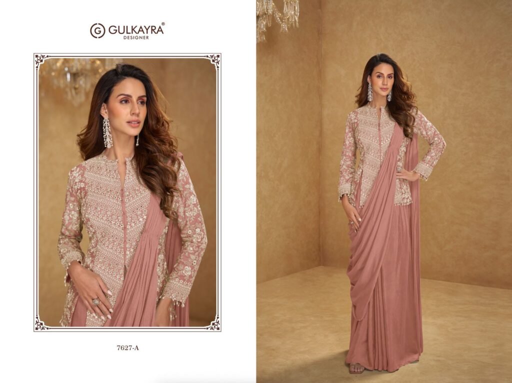 Launching Gulkayra Mirza Chinon With Embroidery Work Designer Indo Western Collection Wholesale 2026 3 Launching Gulkayra Mirza Chinon With Embroidery Work Designer Indo Western Collection Wholesale 2026