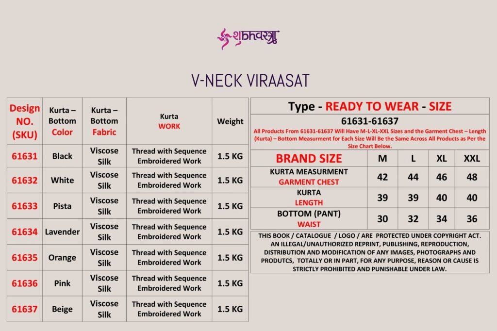 Buy Shubhvastra V Neck Viraasat Viscose Silk Thread Work Kurta And Bottom Wholesale 2026 13 Buy Shubhvastra V Neck Viraasat Viscose Silk Thread Work Kurta And Bottom Wholesale 2026