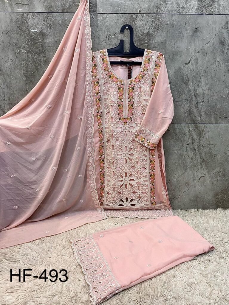 Beautiful Hoor Tex Hf 493 A to D Heavy Georgette Designer Pakistani Salwar Suit Collection Wholesale 2026 4 Beautiful Hoor Tex Hf 493 A to D Heavy Georgette Designer Pakistani Salwar Suit Collection Wholesale 2026