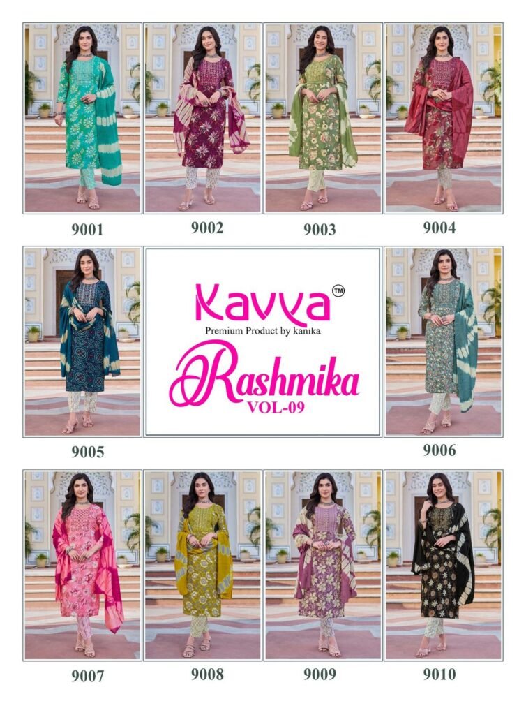 Buy Kavya Rashmika Vol 9 Rayon Printed Kurti Bottom With Dupatta Wholesale 2026