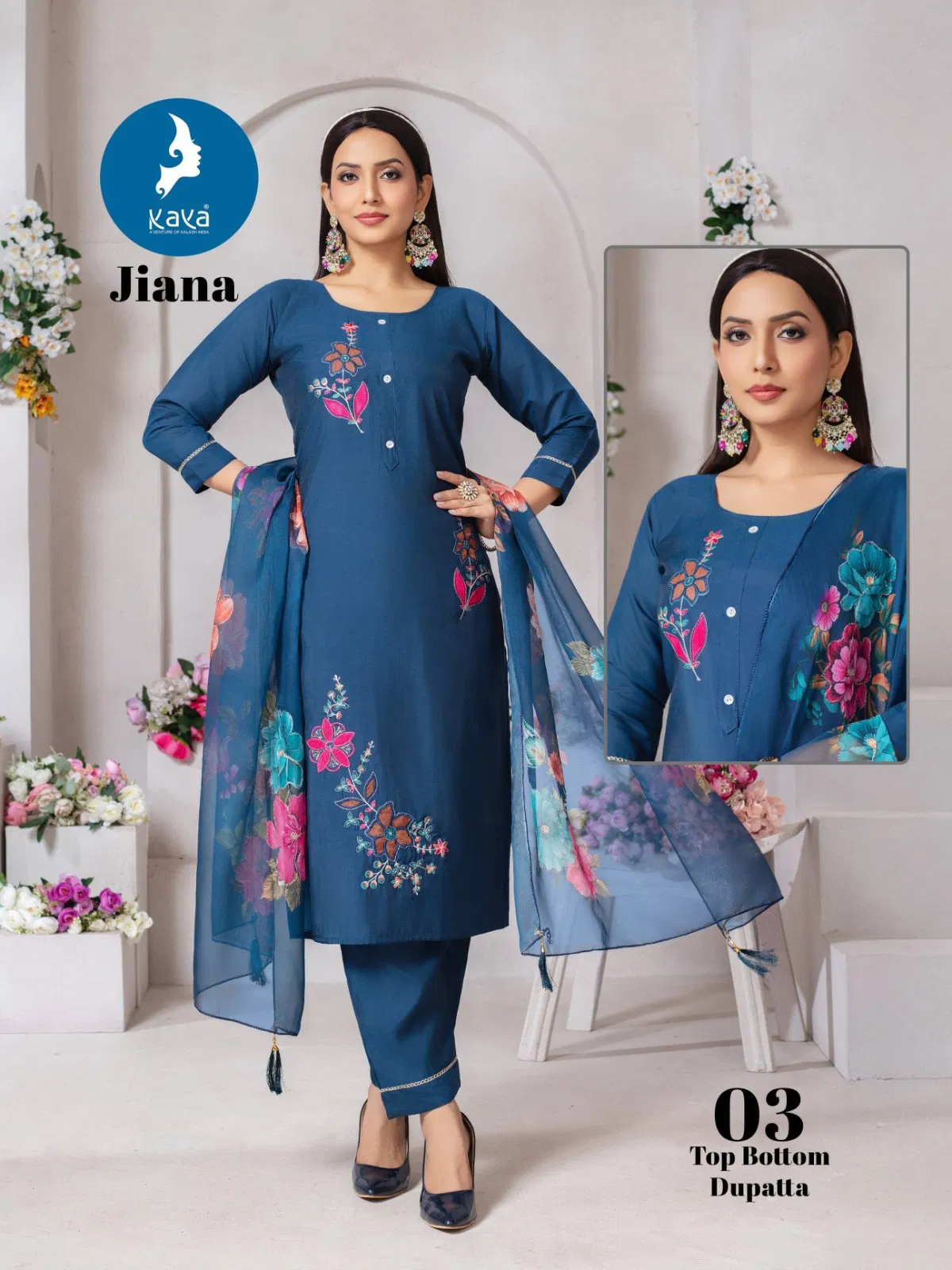Kaya Jiana Roman Silk With Work Kurti Pant And Dupatta Collection Wholesale 8 Buy Kaya Jiana Roman Silk With Work Kurti Pant And Dupatta Collection Wholesale 2026