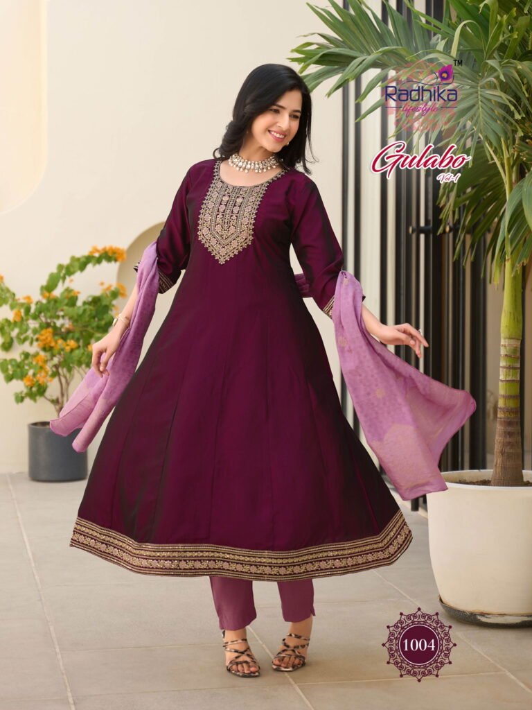 Buy Radhika Gulabo Vol 1 Rangeela With Work Kurti Pant And Dupatta Wholesale 2026