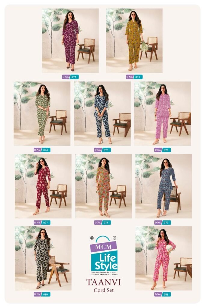 Latest Mcm Taanvi Vol 1 Cotton Printed Fancy Co Ord Set Collection Wholesale 2026