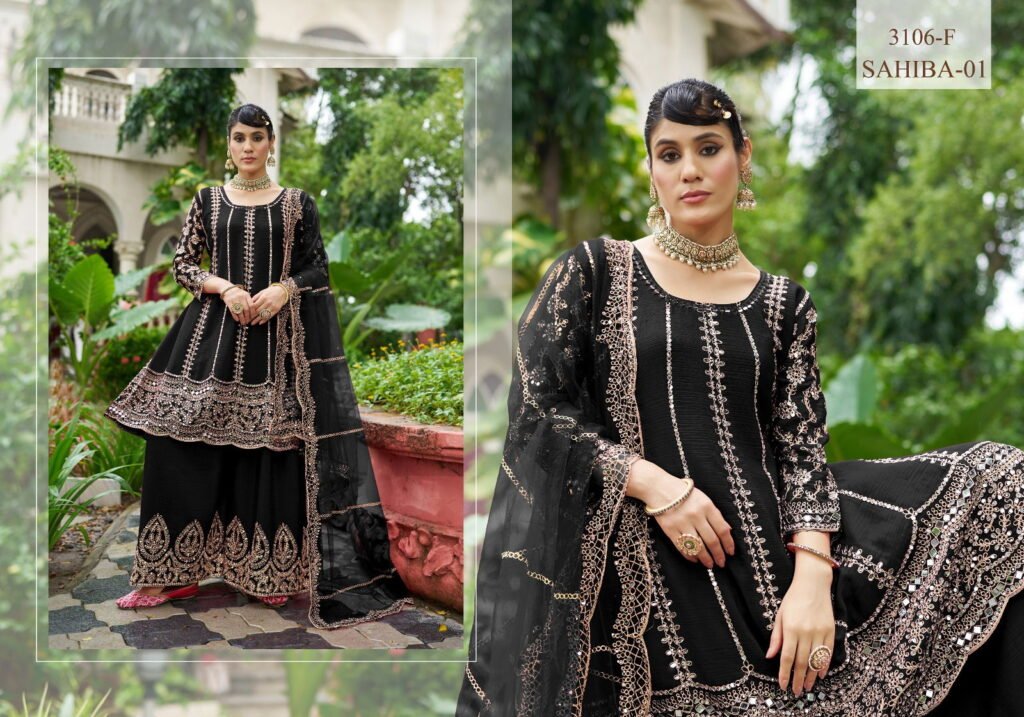 Launching Senhora Sahiba Vol 1 Chinon With Mirror Worked Salwar Suit Collection Wholesale 2026