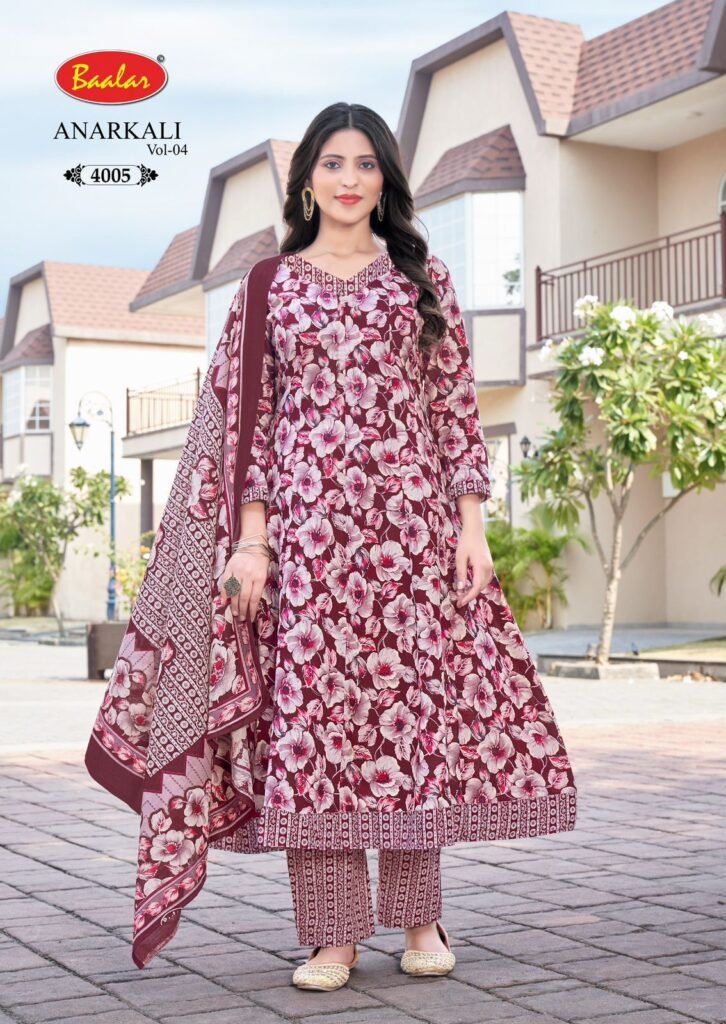 Buy Baalar Anarkali Vol 4 Readymade Cotton Printed Anarkali Kurti Pent With Dupatta Wholesale 2026 4 Buy Baalar Anarkali Vol 4 Readymade Cotton Printed Anarkali Kurti Pent With Dupatta Wholesale 2026