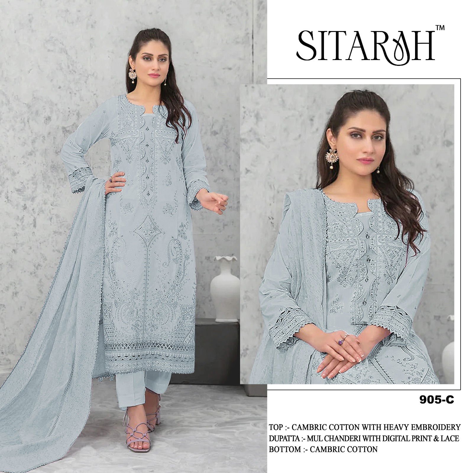 Sitarah 905 Cotton Peach Eid Wear Embroidery Work Pakistani Dress Collection Wholesale 7 Buy Sitarah 905 Cotton Peach Eid Wear Embroidery Work Pakistani Dress Collection Wholesale 2026
