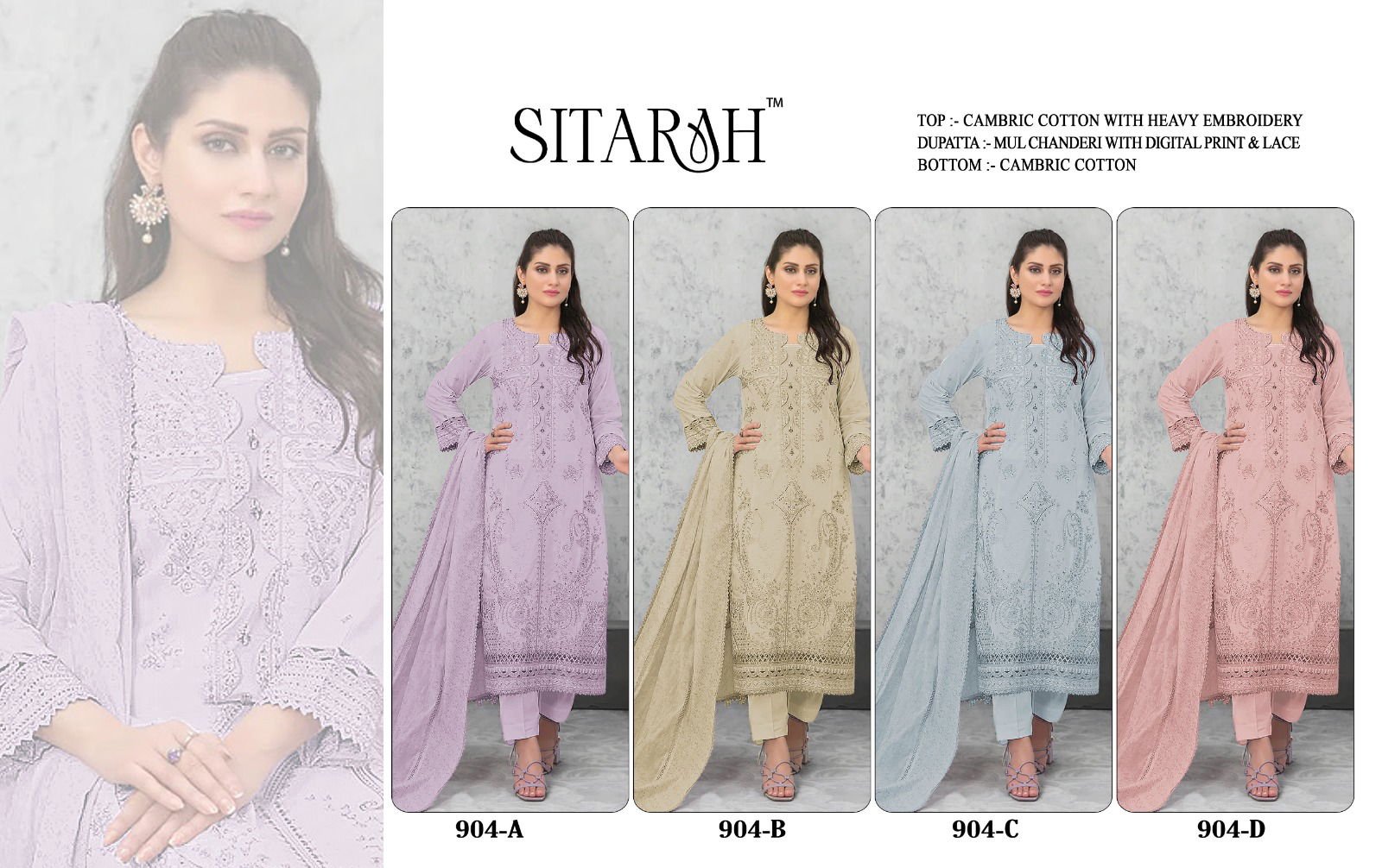 Sitarah 905 Cotton Peach Eid Wear Embroidery Work Pakistani Dress Collection Wholesale 12 Buy Sitarah 905 Cotton Peach Eid Wear Embroidery Work Pakistani Dress Collection Wholesale 2026