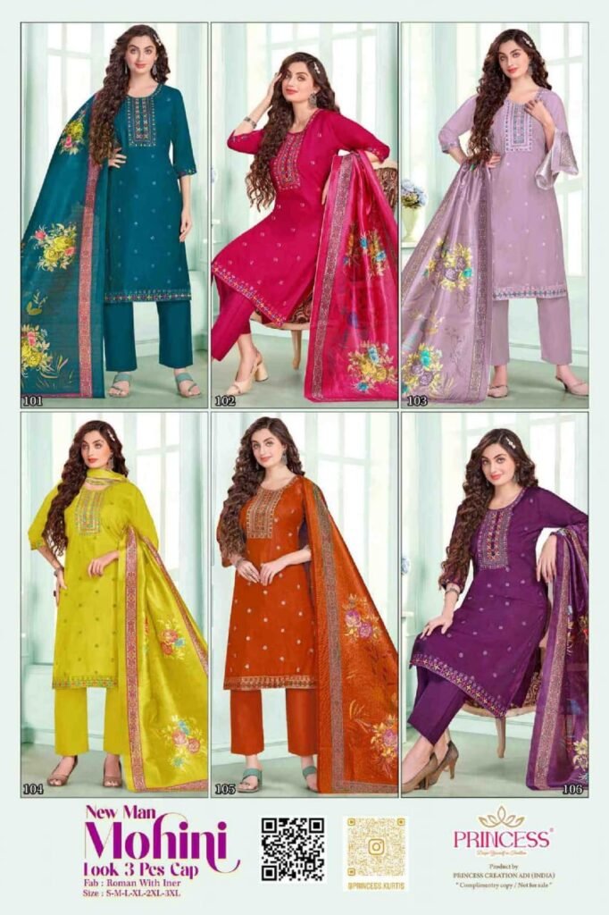 Beautiful New Man Mohini Roman Silk Embroidery Worked Kurti With Bottom Dupatta Wholesale 2026 8 Beautiful New Man Mohini Roman Silk Embroidery Worked Kurti With Bottom Dupatta Wholesale 2026